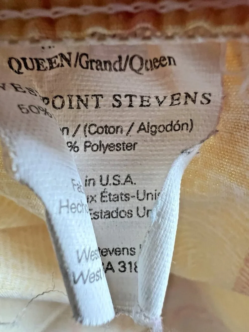 Aztec Southwest Queen Sheet Set Yellow Purple Orange VTG Westpoint Stevens USA